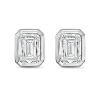 Diana M Jewels - Women's Emerald Lab-grown Diamond Stud Earrings (12.00 Tcw) - Luxe