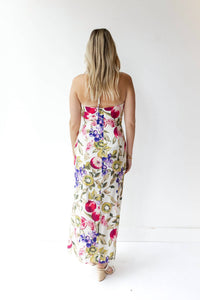 Fore Collection - Fruit Cut-out Halter Maxi Dress