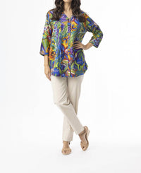 Orientique - Zapallar Pleated Long Sleeve Top