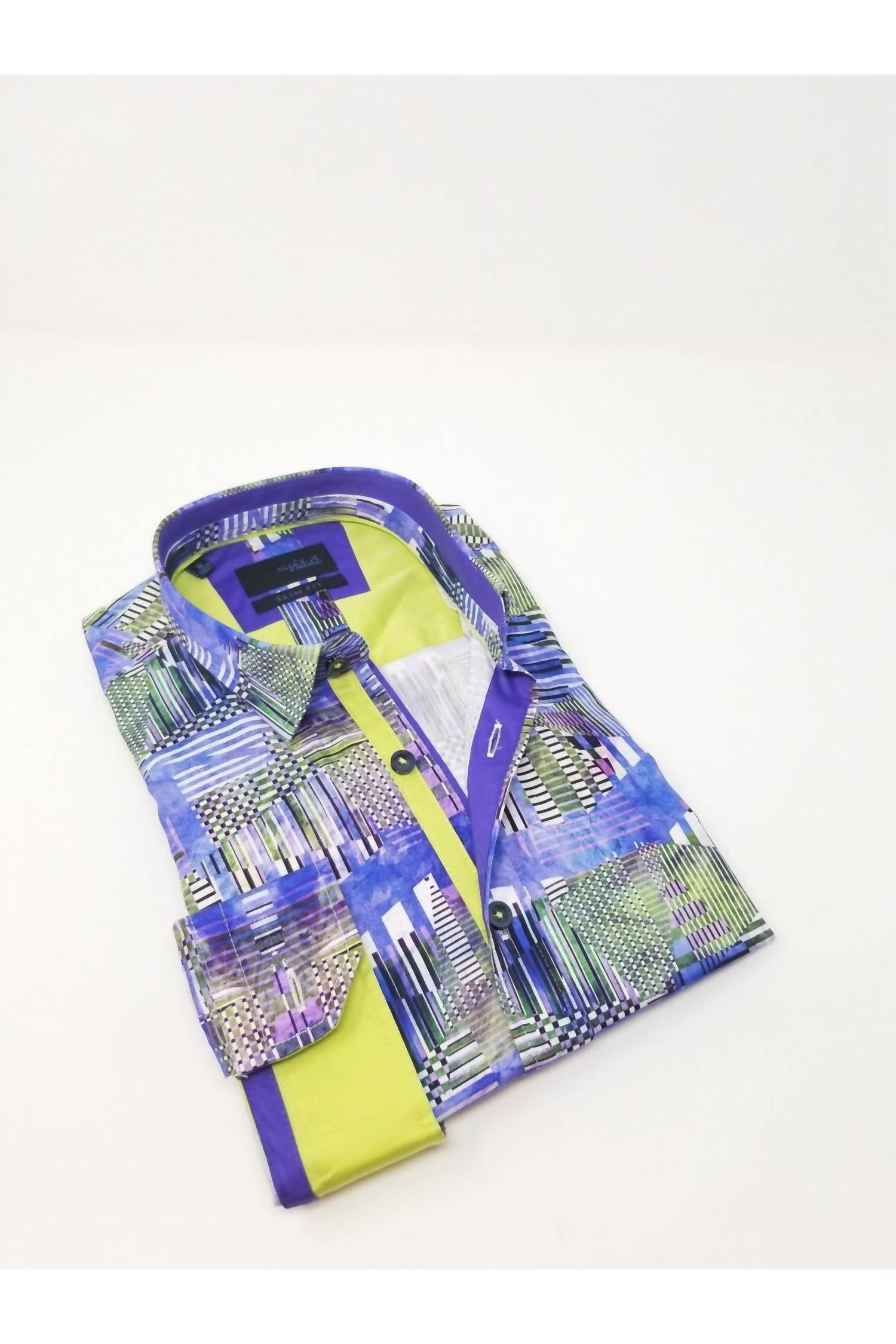 Eight X - Retro Signals Button Down Shirt With Trim