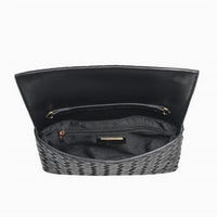 Urban Expressions Women's Woven Clutch Crossbody Bag in black - women's bag - view 4