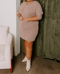 Entro - Casual Chats Shift Dress - Plus
