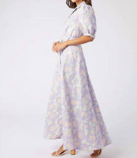 Abbey Glass - Charlotte Jacquard Maxi Gown