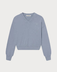 Eterne - Cropped V Neck Sweatshirt