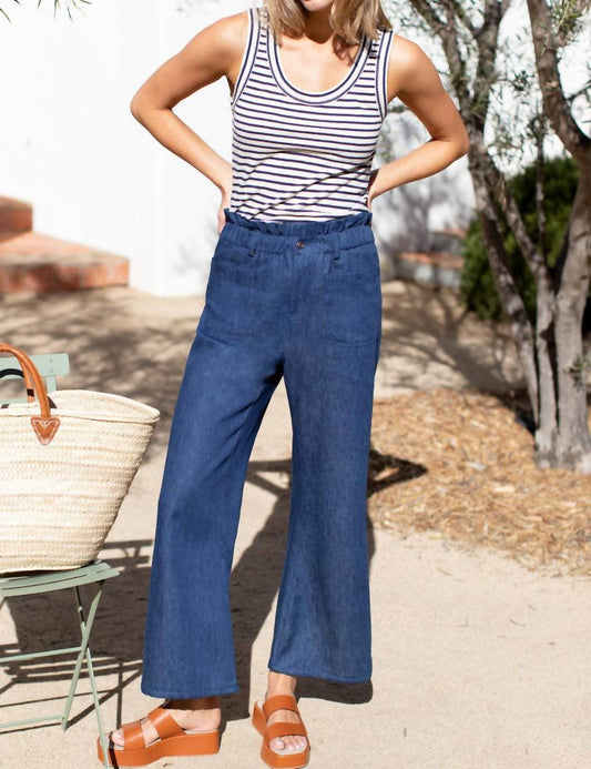 Emerson Fry - Zip Front Tulip Crop Flare Pant