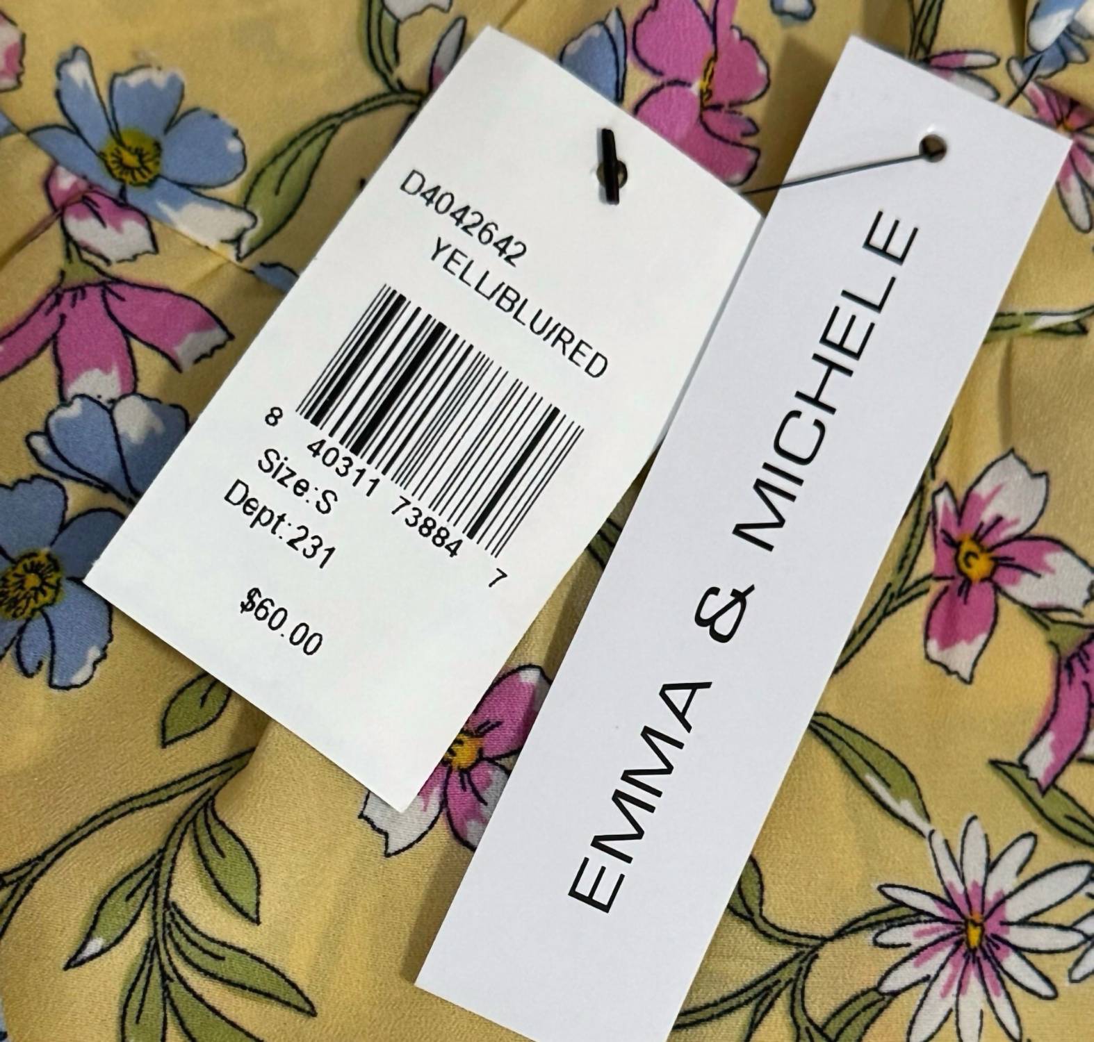 Emma & Michele - Cottage Floral Puff Sleeve Dress