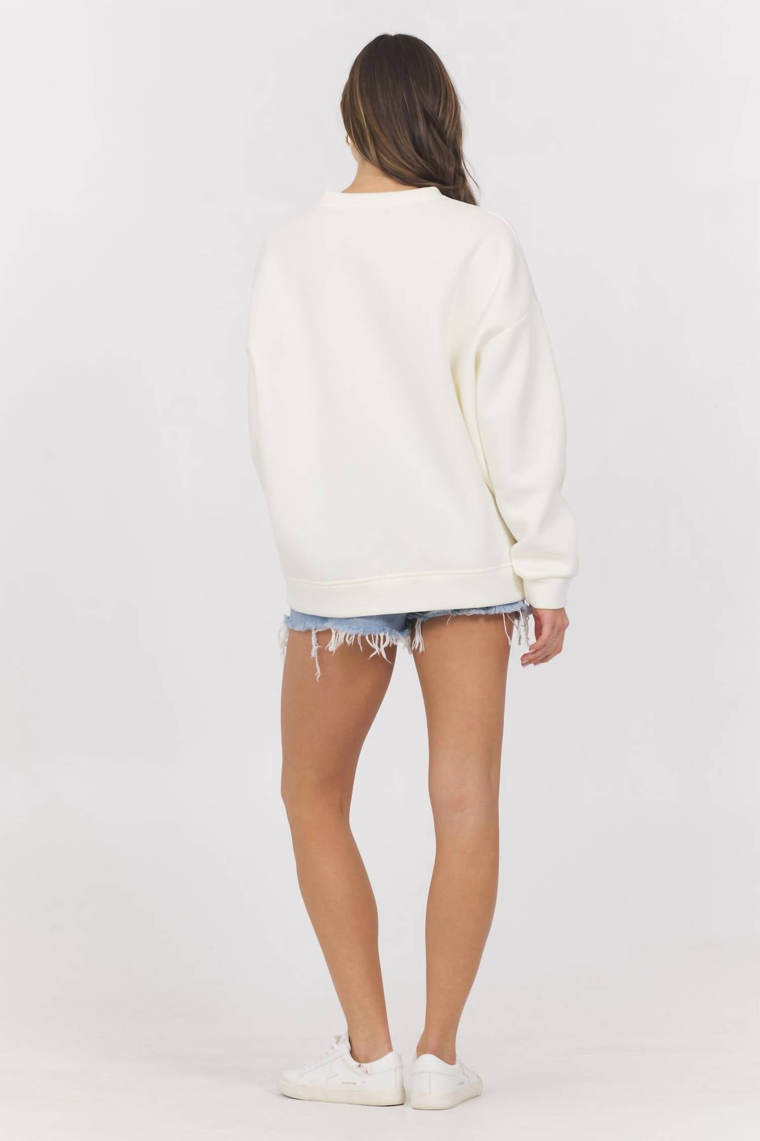 Ocean Drive - Good Vibes Fleece Crew Neck Sweatshirt