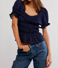Free People - Adore You Short Sleeve Blouse