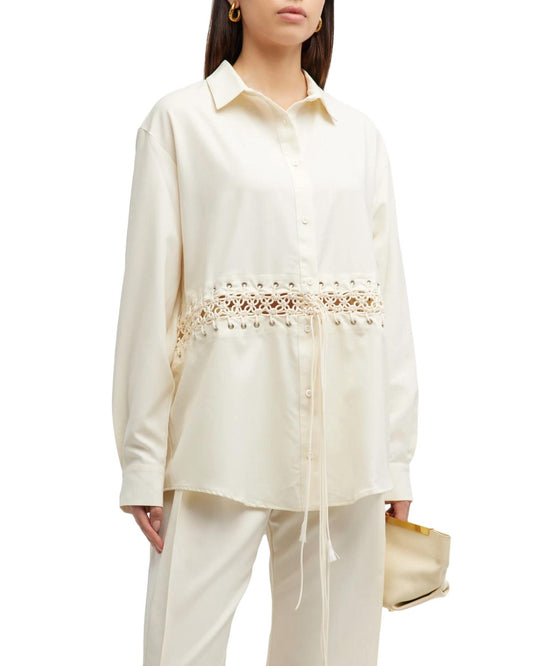 Wynn Hamlyn - Macrame Waisted Shirt