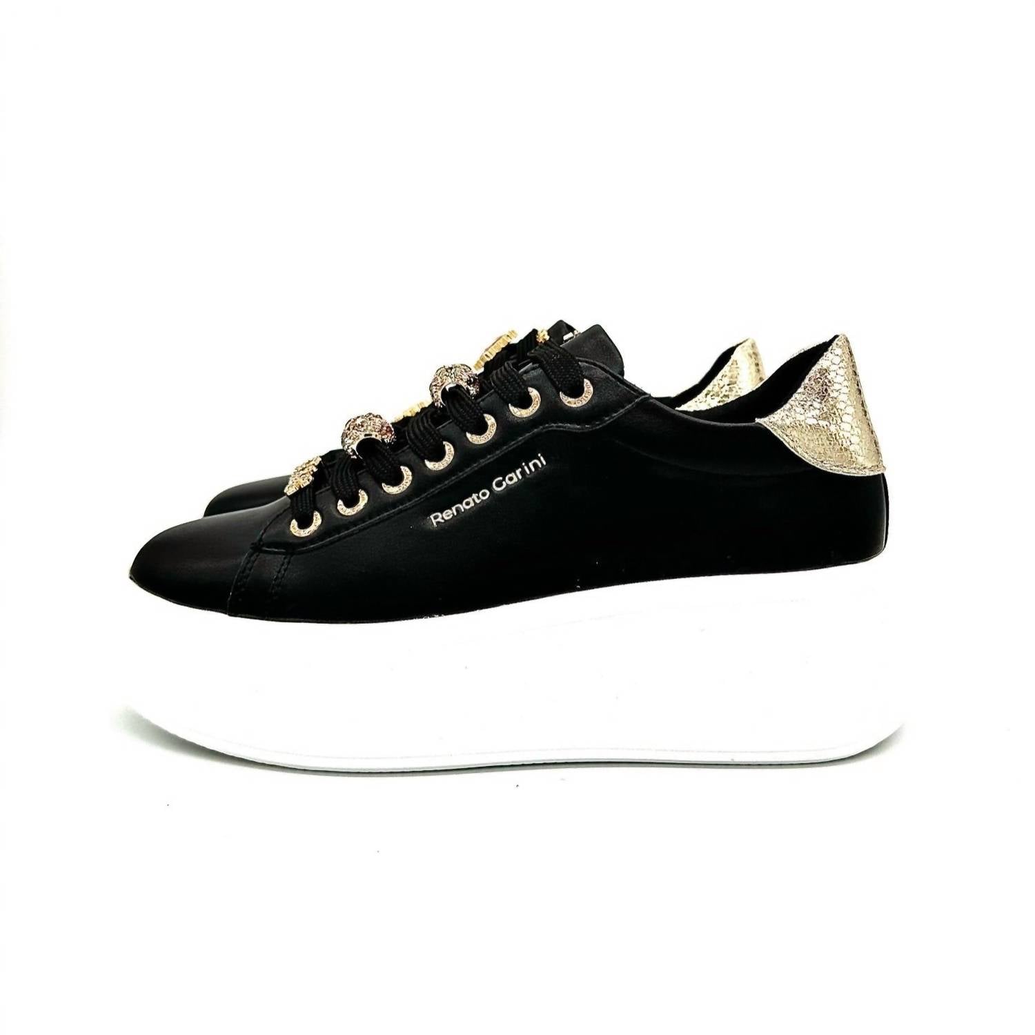 Renato Garini - Women's Bedazzled Laces Sneaker