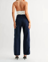 Just Black Denim - Twist Seam Barrel Jeans