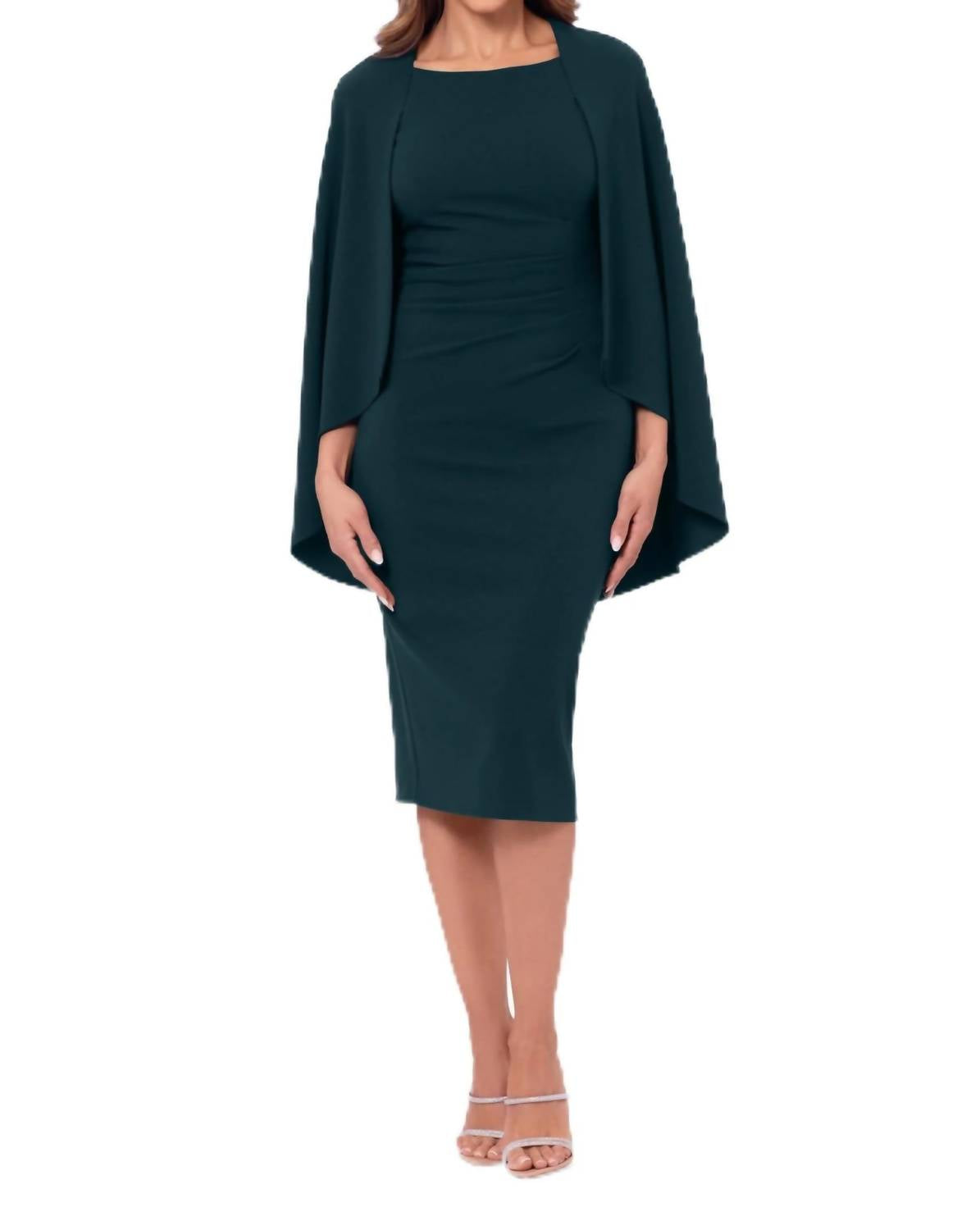 Betsy & Adam - Scuba Crepe Caplet Knee Dress