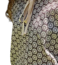 Modaspia - Puffy Raglan Sleeve Blouse With Silk Tie