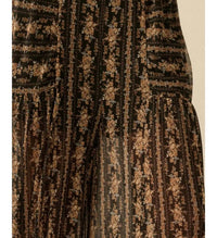 Promesa - Petal Pusher Floral Mesh Wide-leg Pants
