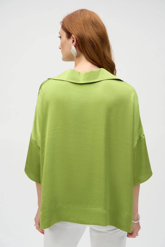 Joseph Ribkoff - Dolman Sleeve Boxy Satin Top