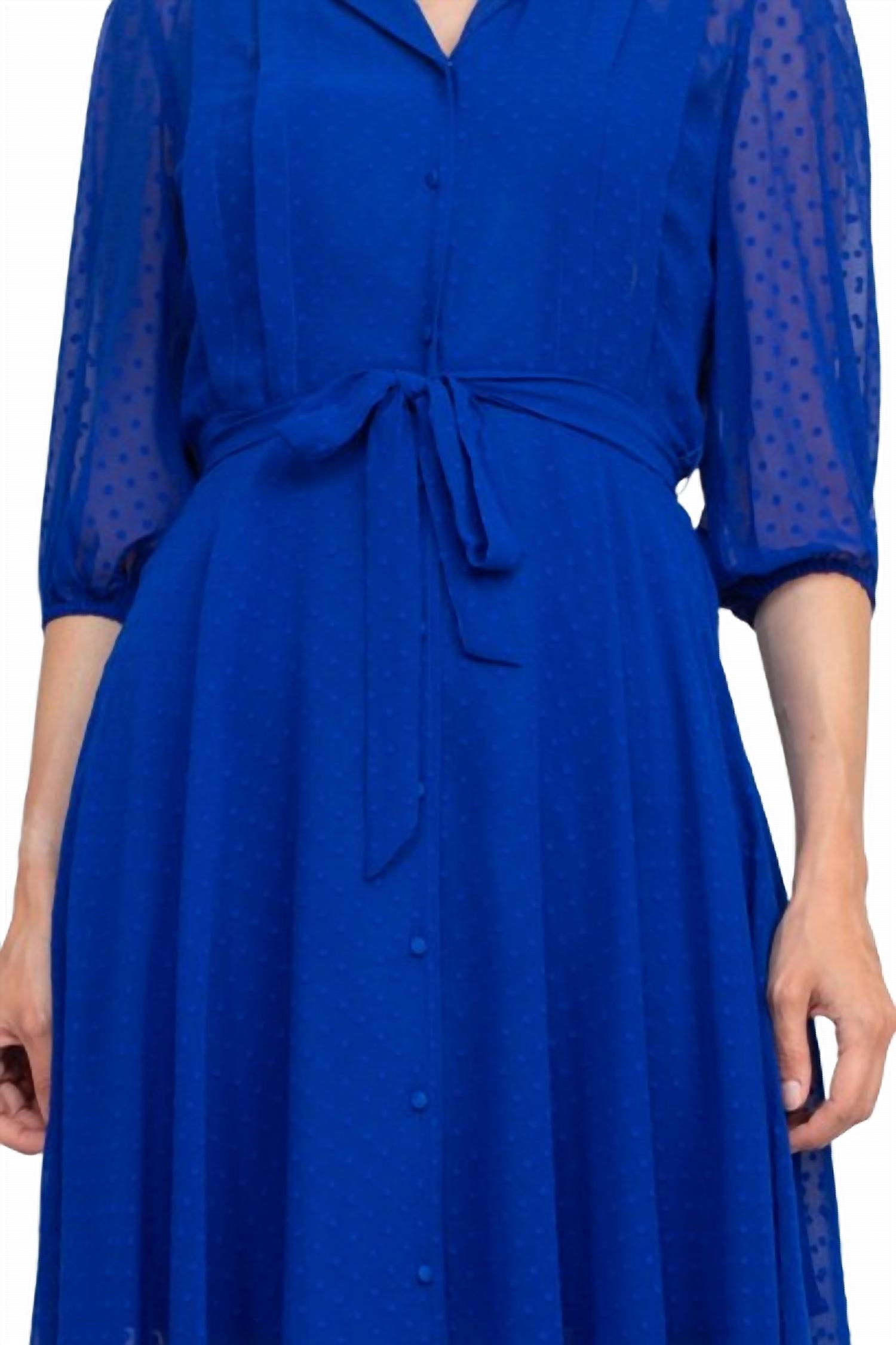 Nanette Lepore - Collared Tie Waist Dress