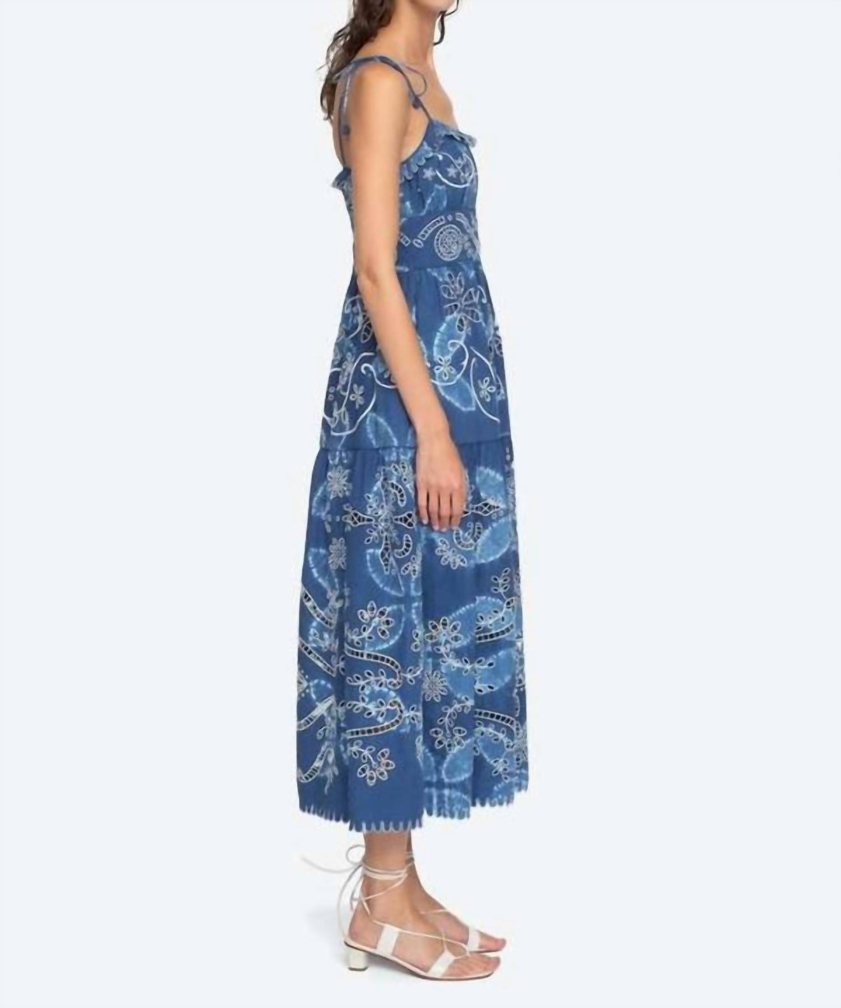 Sea - Liat Embroidered Sleeveless Midi Dress