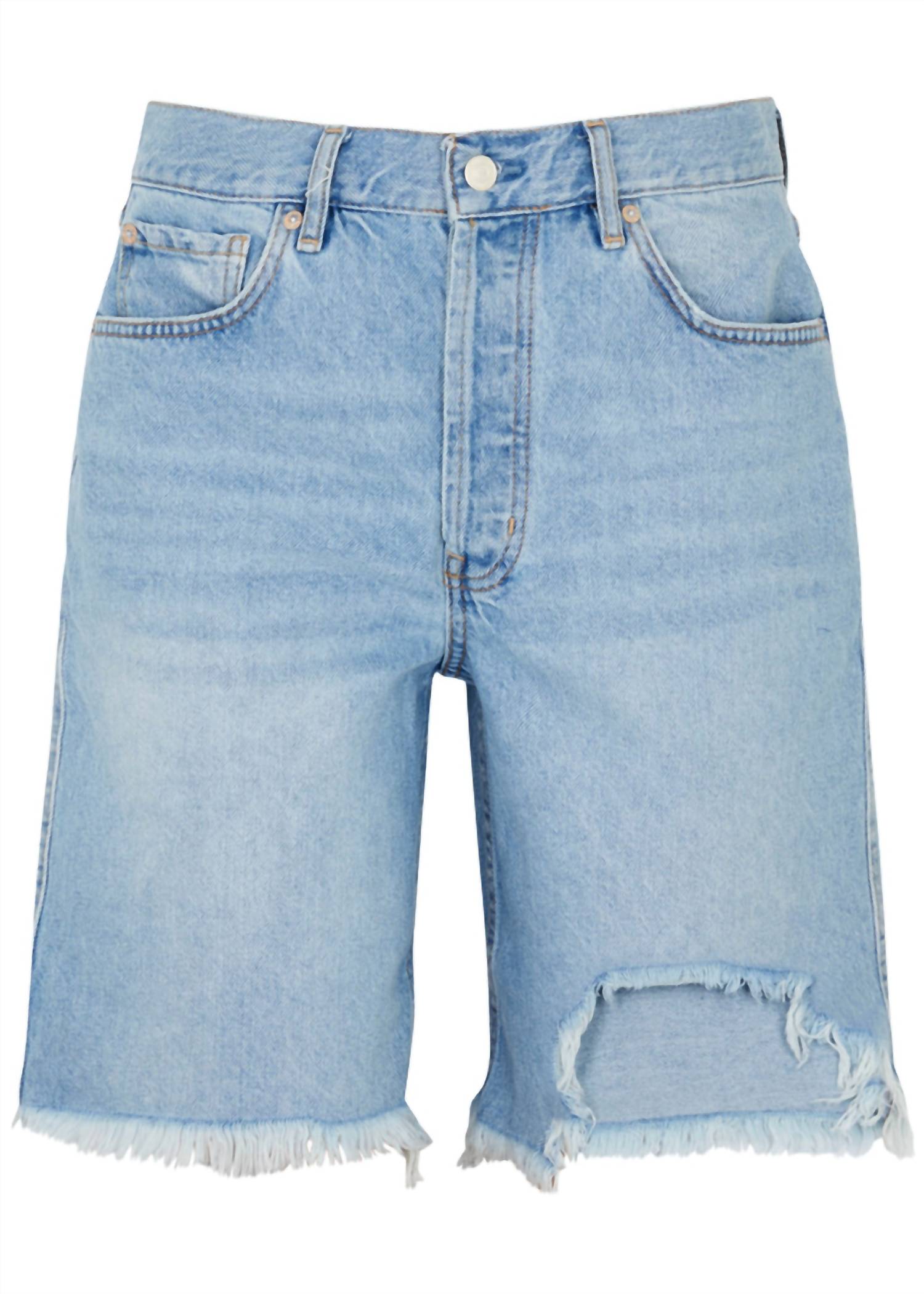 Free People - Big Sur Coast Distressed Denim Shorts