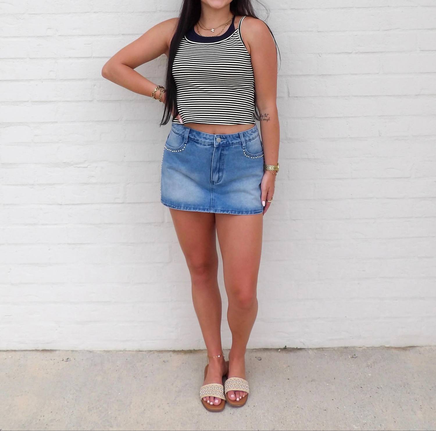 Le Lis - The Silver Lining Mini Skort