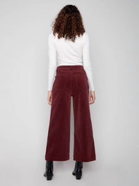 Charlie B - Patch Pocket Flare Corduroy Pants