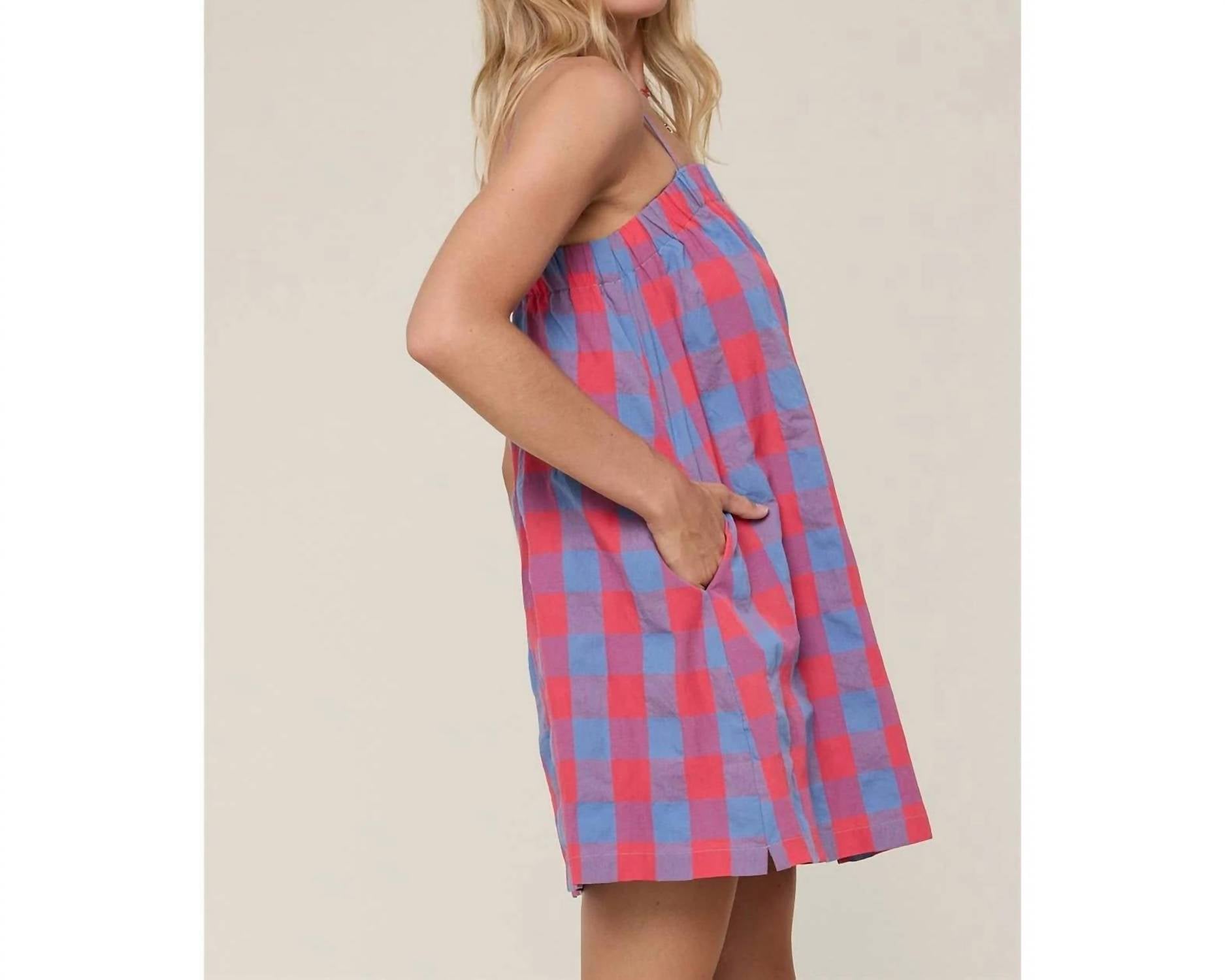 Wishlist - Flirty Check Mini Dress