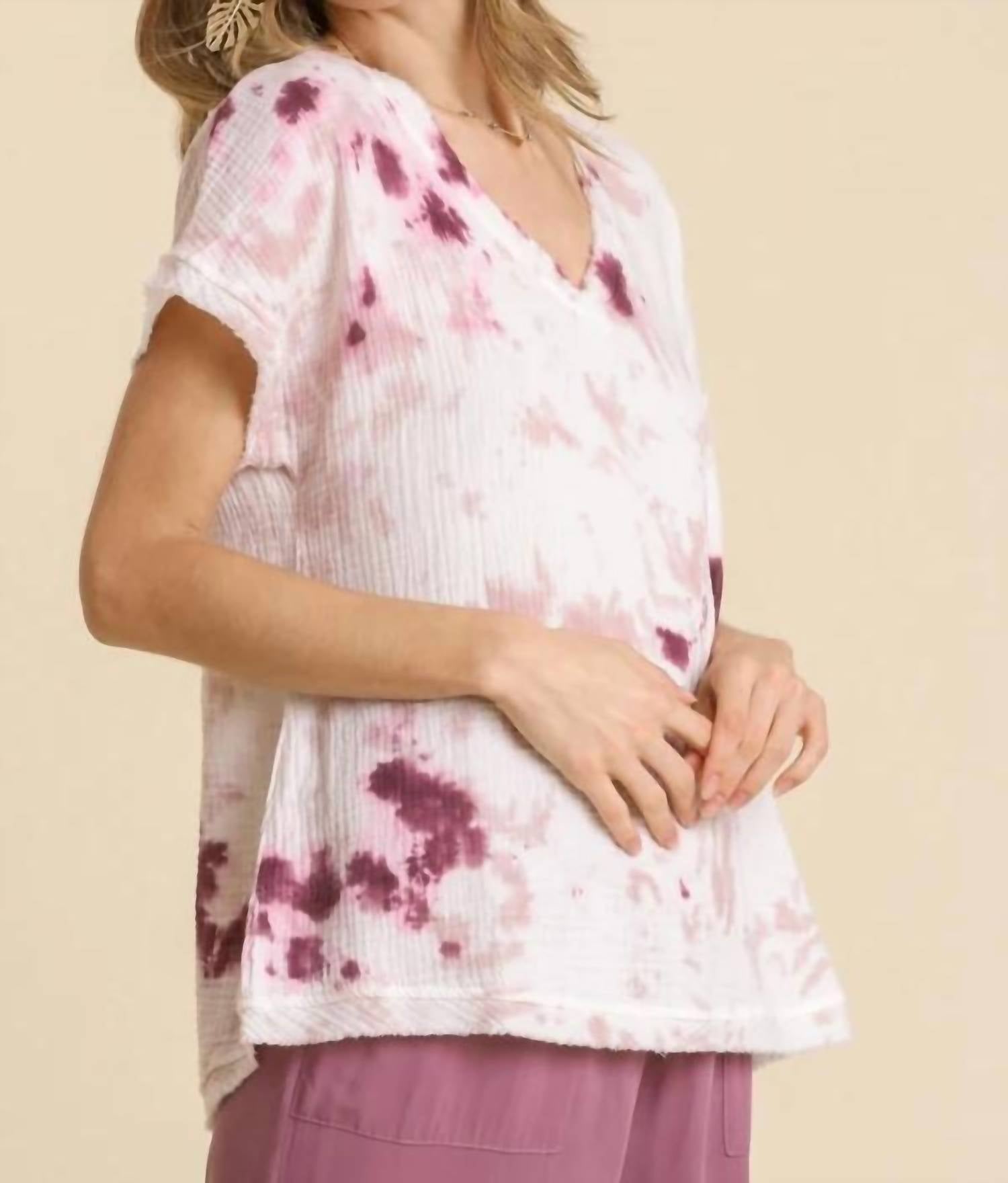 Umgee - Tie Dye Cotton Gauze Top