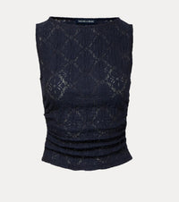 Veronica Beard Selah Tank in navy - women's tank top - view 4