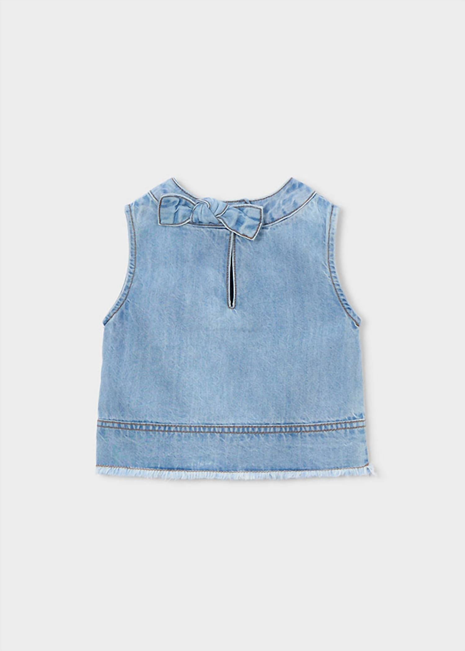 Mayoral - Denim Bow Top