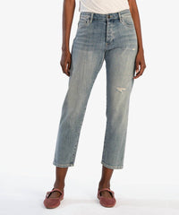 KUT FROM THE KLOTH Elizabeth Slouchy High Rise Boyfriend Jeans in conserved - women's jeans