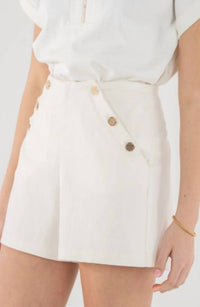 Emily McCarthy Saylor Short in white - women's shorts - detail view