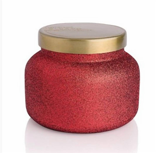 Capri Blue - Red Glitter Candle 8 oz (Volcano)