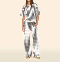 XIRENA Emmette Sweatpant in natural stripe - women's pants