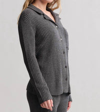 Barefoot Dreams - Cozychic Ultra Lite Lurex Rib Button Front Shirt