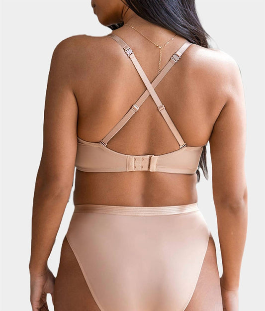 Pour Moi - Definitions U Wire Plunge Low Back Push-up Bra