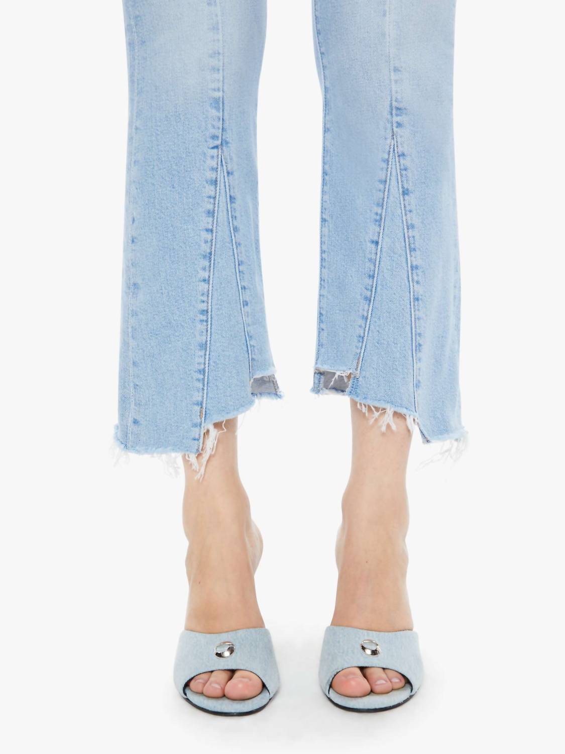 Mother - The Insider Crop Pointy Fray Jeans