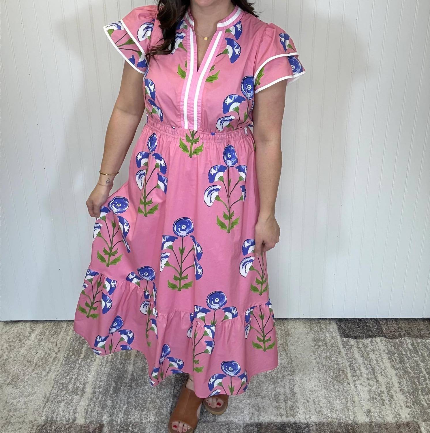 Umgee - Meadow Print Midi Dress