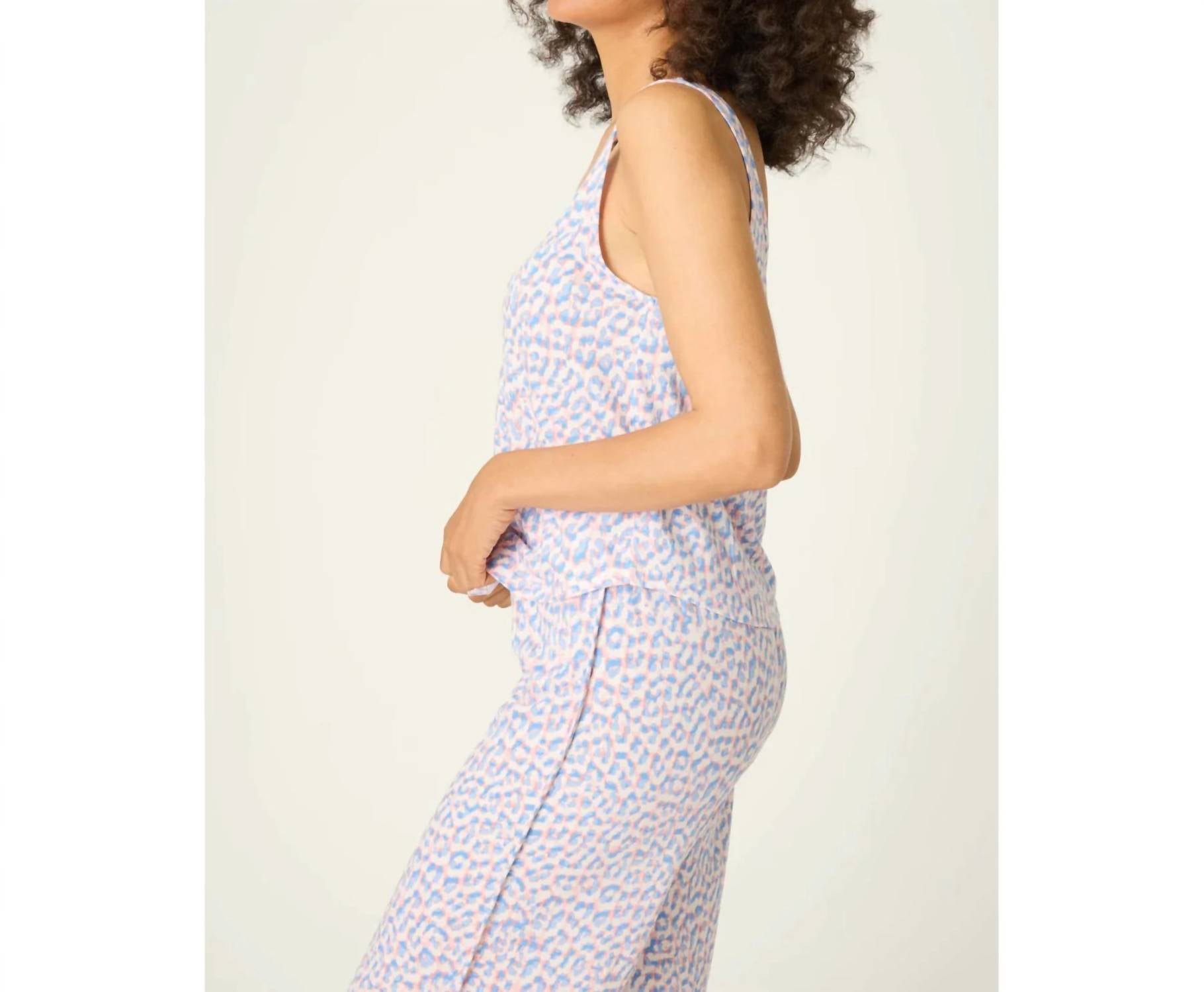 Pj Salvage - Animal Lover Leopard Print Tank Top And Pants Set