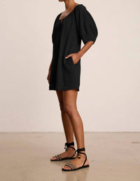Velvet By Graham & Spencer - Greta Puff Sleeves Mini Dress