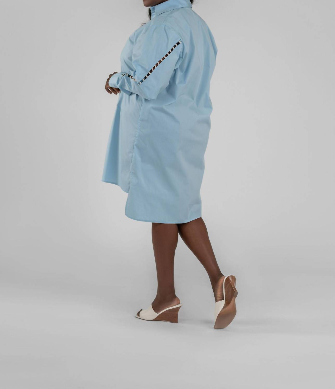 Adriana Contreras - Blouse Tunic Mini Dress - Plus