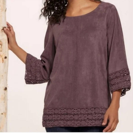 Joh - Suede 3/4 Sleeve Shirt