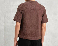Wax London - Lido Box Dobby Weave Short-sleeve Shirt