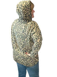 Honeyme - Leopard Fleece Hoodie