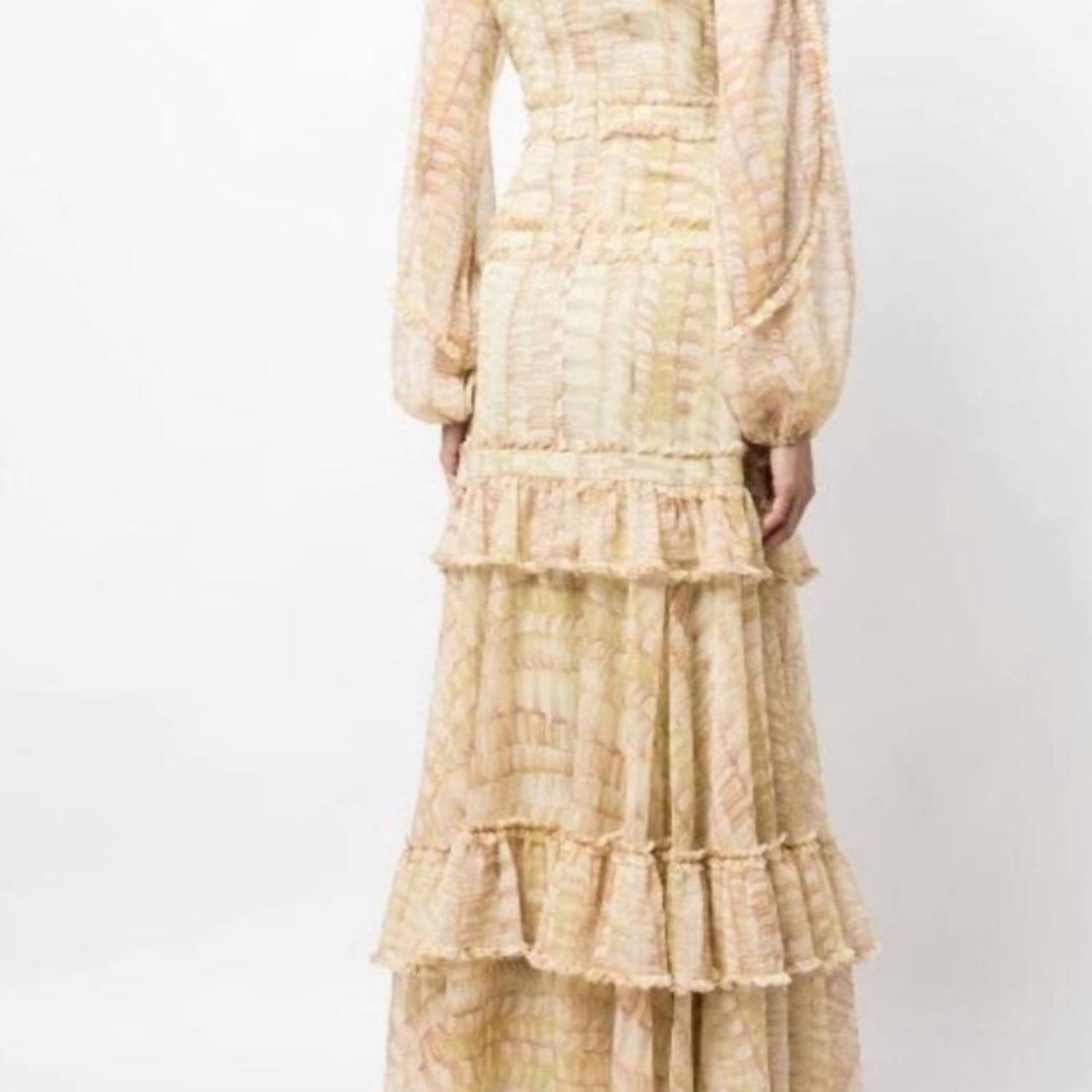 ALEXIS Rain Maxi Dress in sage - women's dress - alternate view