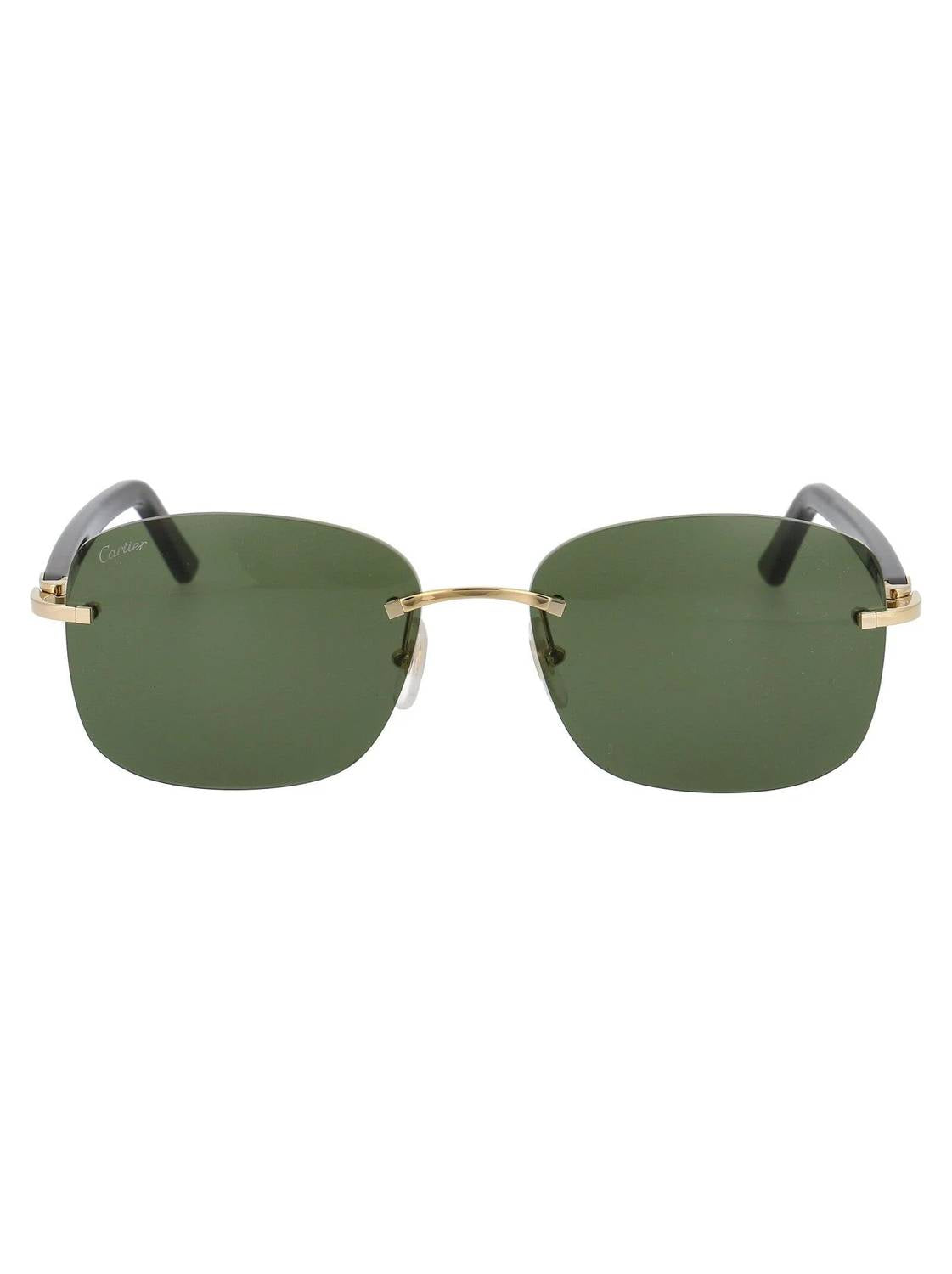 Cartier - Rimless Rectangle Non Polarized Sunglasses- Ct227s - 002