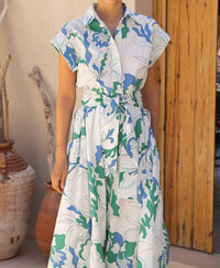 Oliphant - Belted Shirt Midi Dress