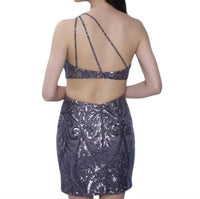 Splash Prom - One Shoulder Fitted Mini Dress