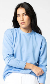 SUPIMA SLUB JERSEY SWEATSHIRT TEE