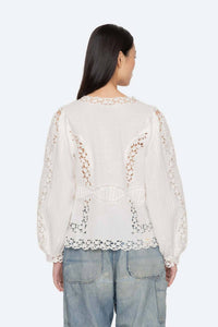 Sea - Sophia Embroidery Long Sleeve Blouse