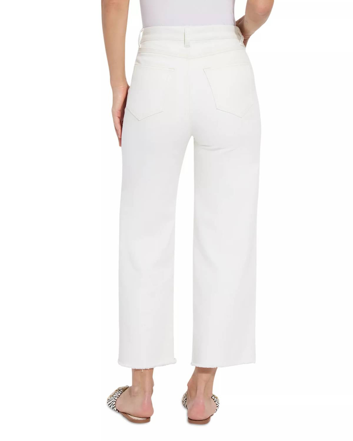 Lysse - Noah High Waist Crop Fringe Denim Jean