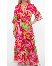 Flying Tomato - V-neck Maxi Dress